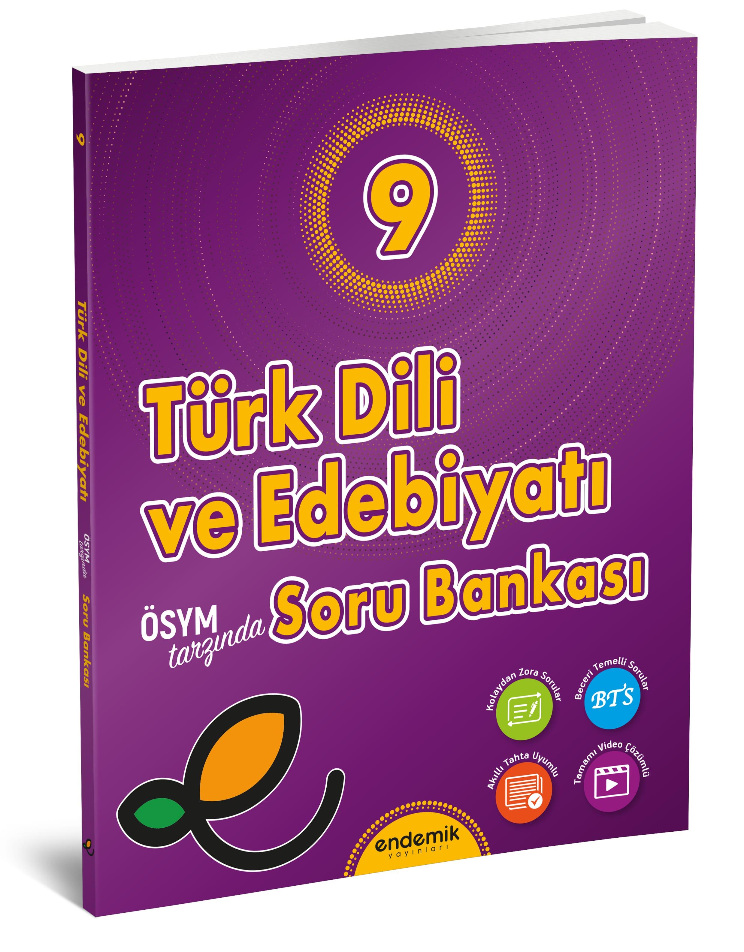 Endemik Yayınları 9.Sınıf Türk Dili ve Edebiyatı Soru Bankası